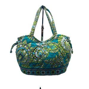 Vera Bradley Sherry Peacock Handbag Purse 11" x 6"